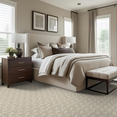 patterned carpet installation in a stylish Ingersoll bedroom